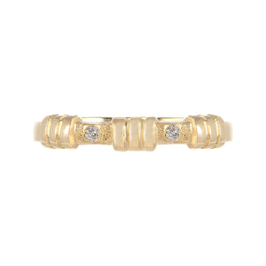 Zarina Ring in 9ct Yellow Gold with White Diamonds