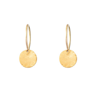 Alectrona Earrings in 24ct and 18ct Yellow Gold