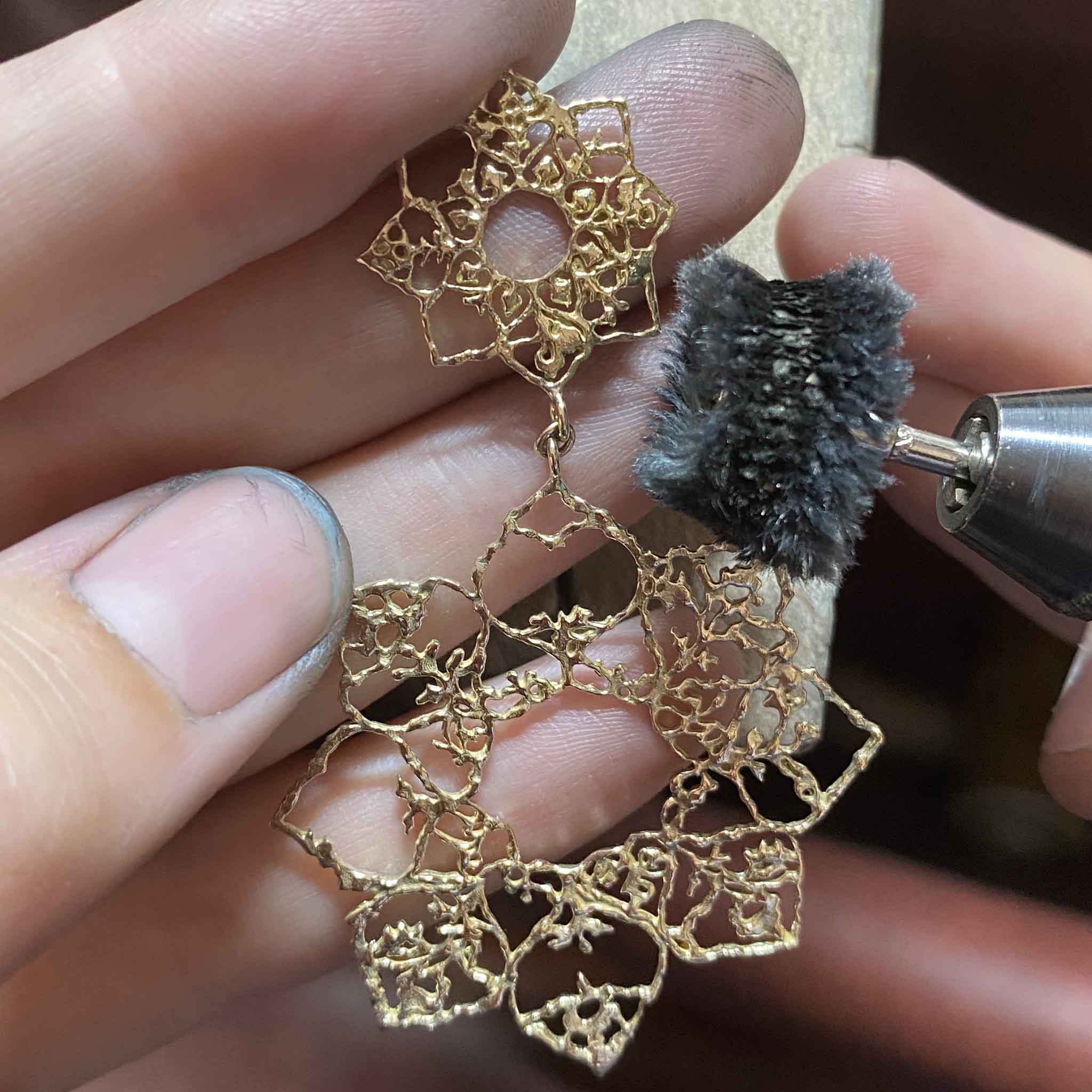 The floral jewellery collection, “Pholoon Fragments”, by jewellery designer maker Natalie Perry