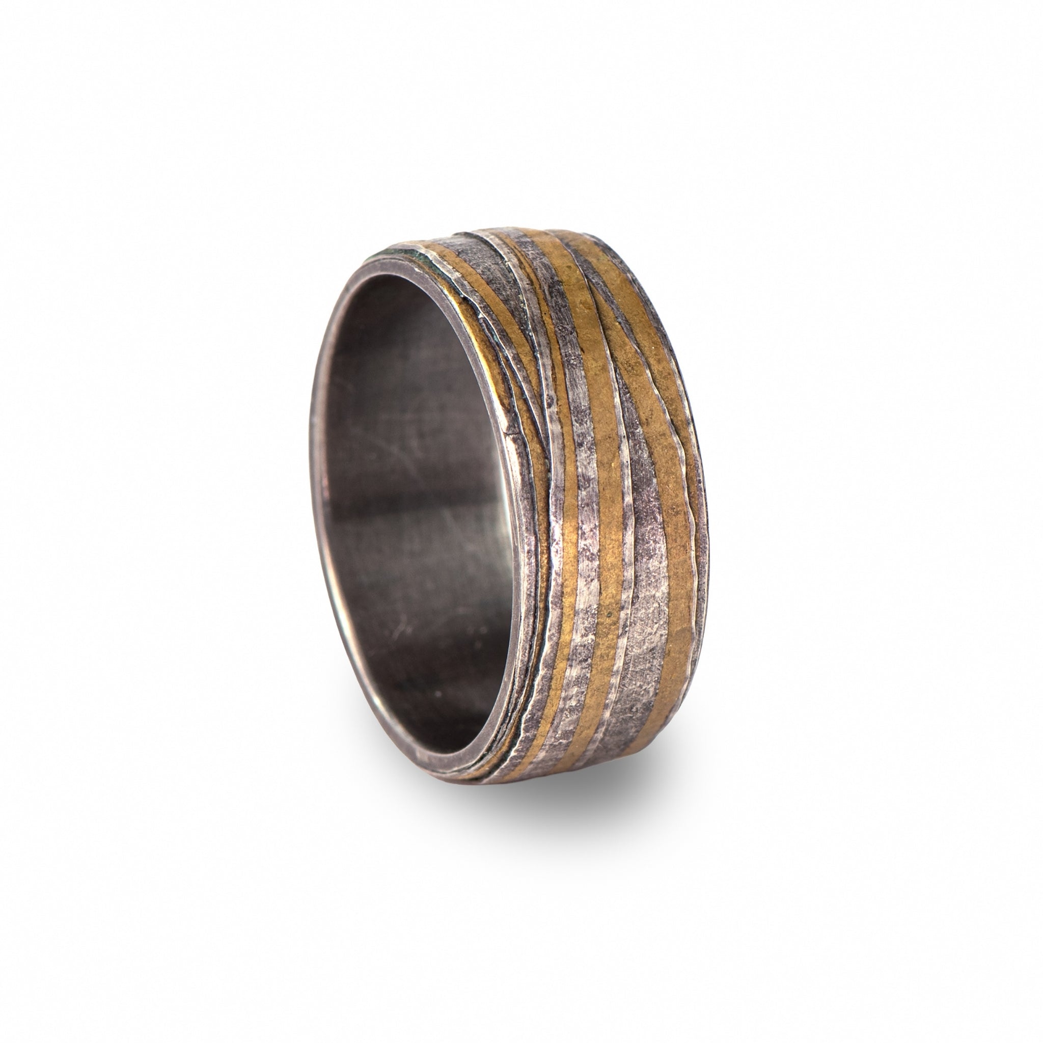 Brass and Recycled Silver Transcendence Ring