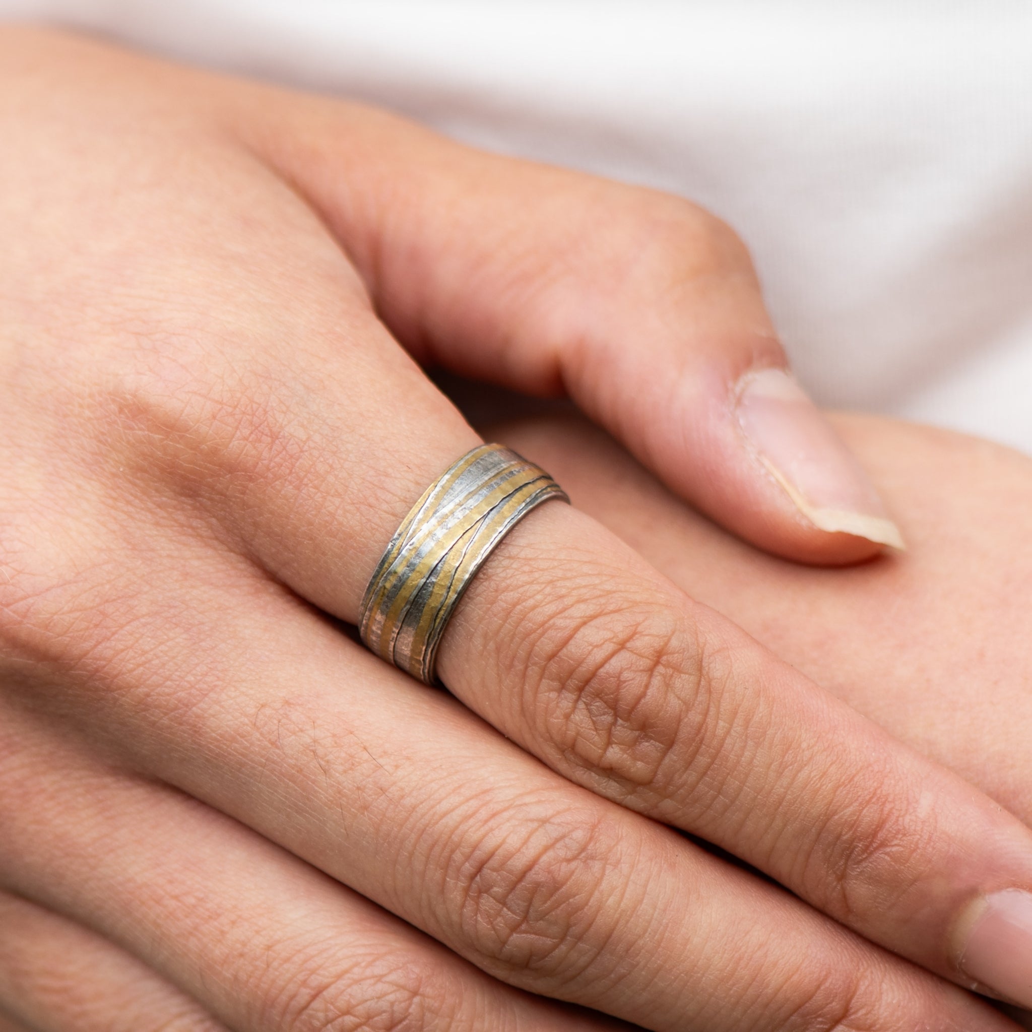 Brass and Recycled Silver Transcendence Ring