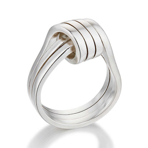 Lucky Knot Ring Crafted from Solid Sterling Silver