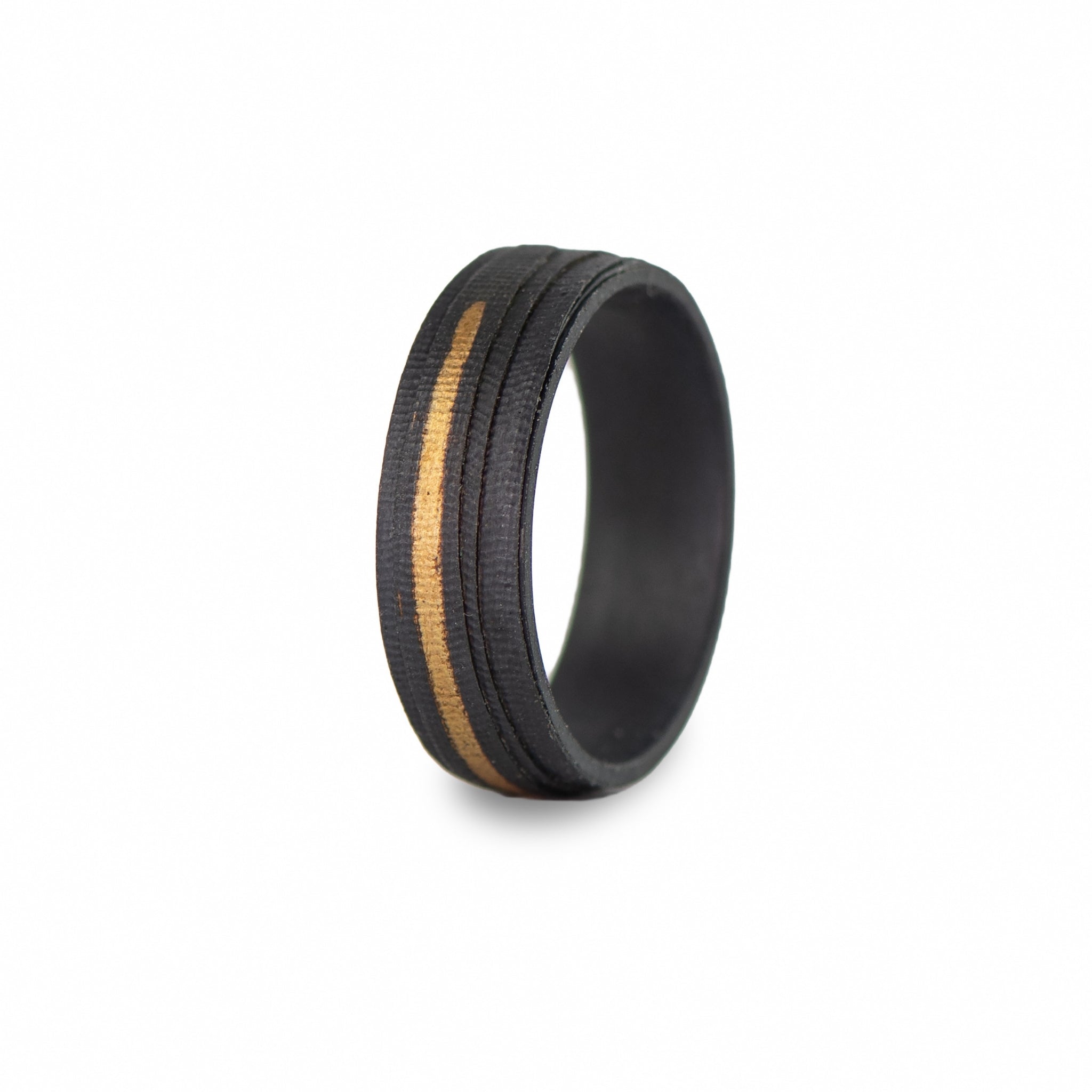 Recycled Silver Transcendence Golden Thread Ring