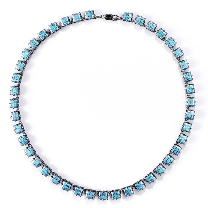 Recycled Silver & E-Waste Whisper Blur Necklace