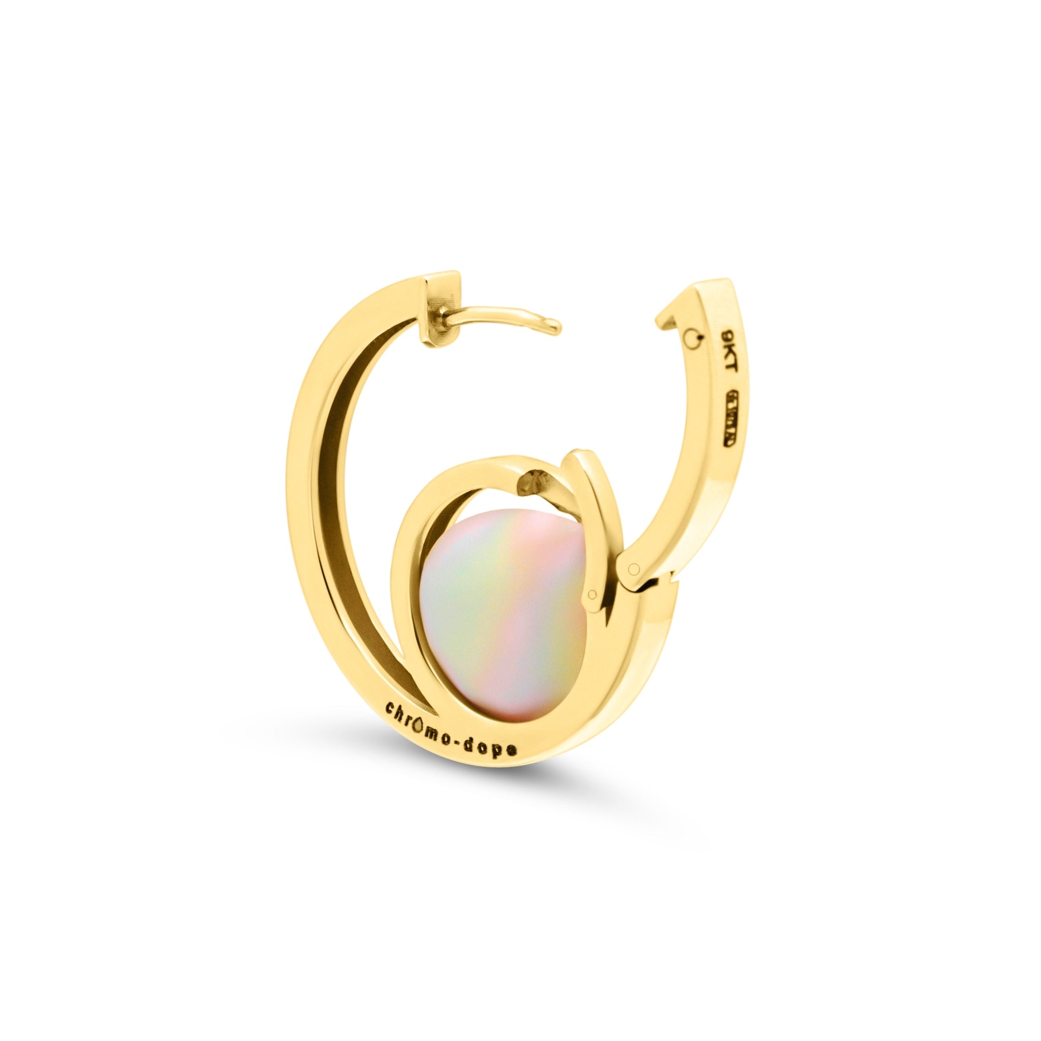 Chromo-Dope Interchangeable 9ct Gold and Gem Earrings