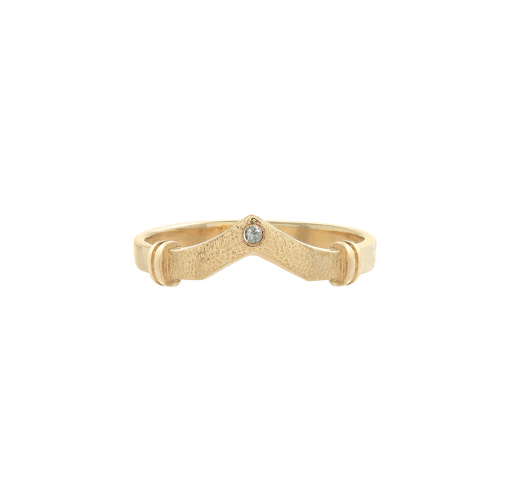 Kuzola Ring in 9ct Yellow Gold with Diamond