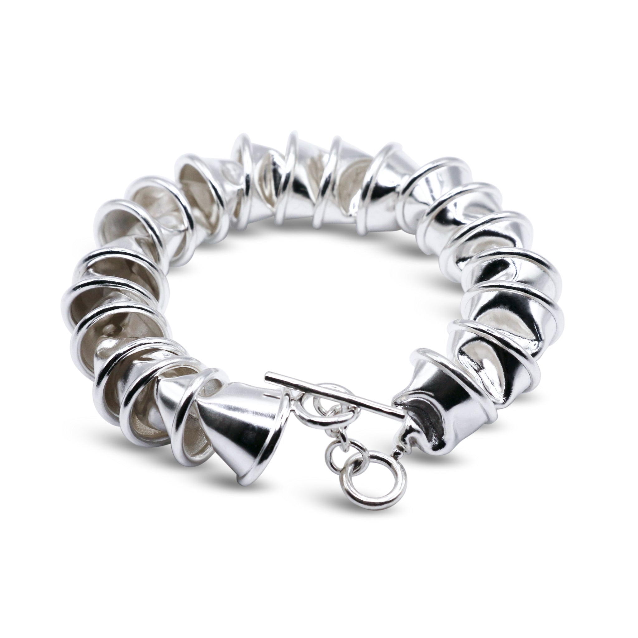 Trophy Bracelet Cast in Sterling Silver