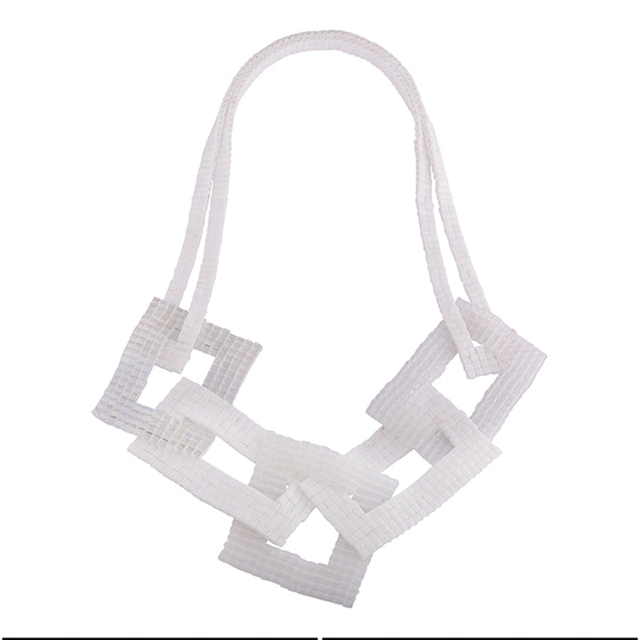 Nwene Pendant Necklace Constructed in Glass Beads