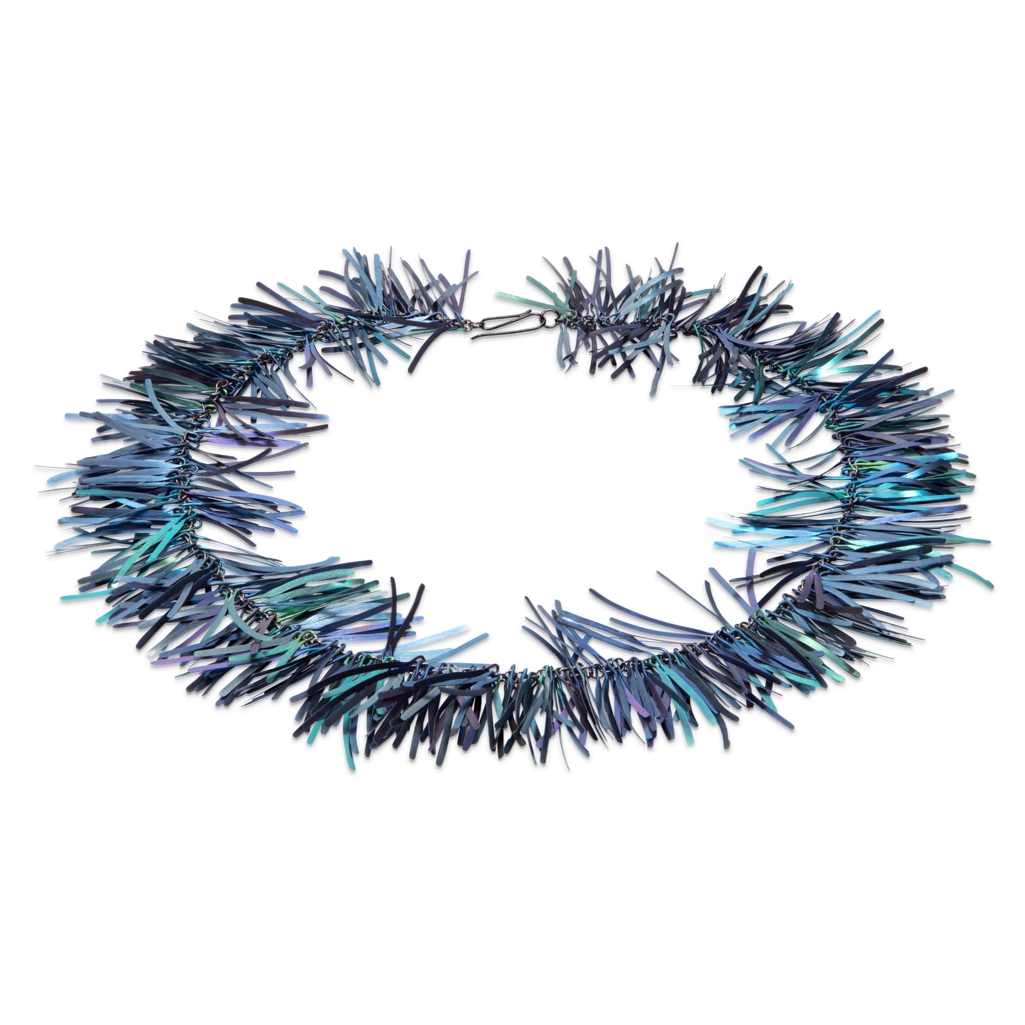 Indigo Necklace in Anodised Niobium and Silver