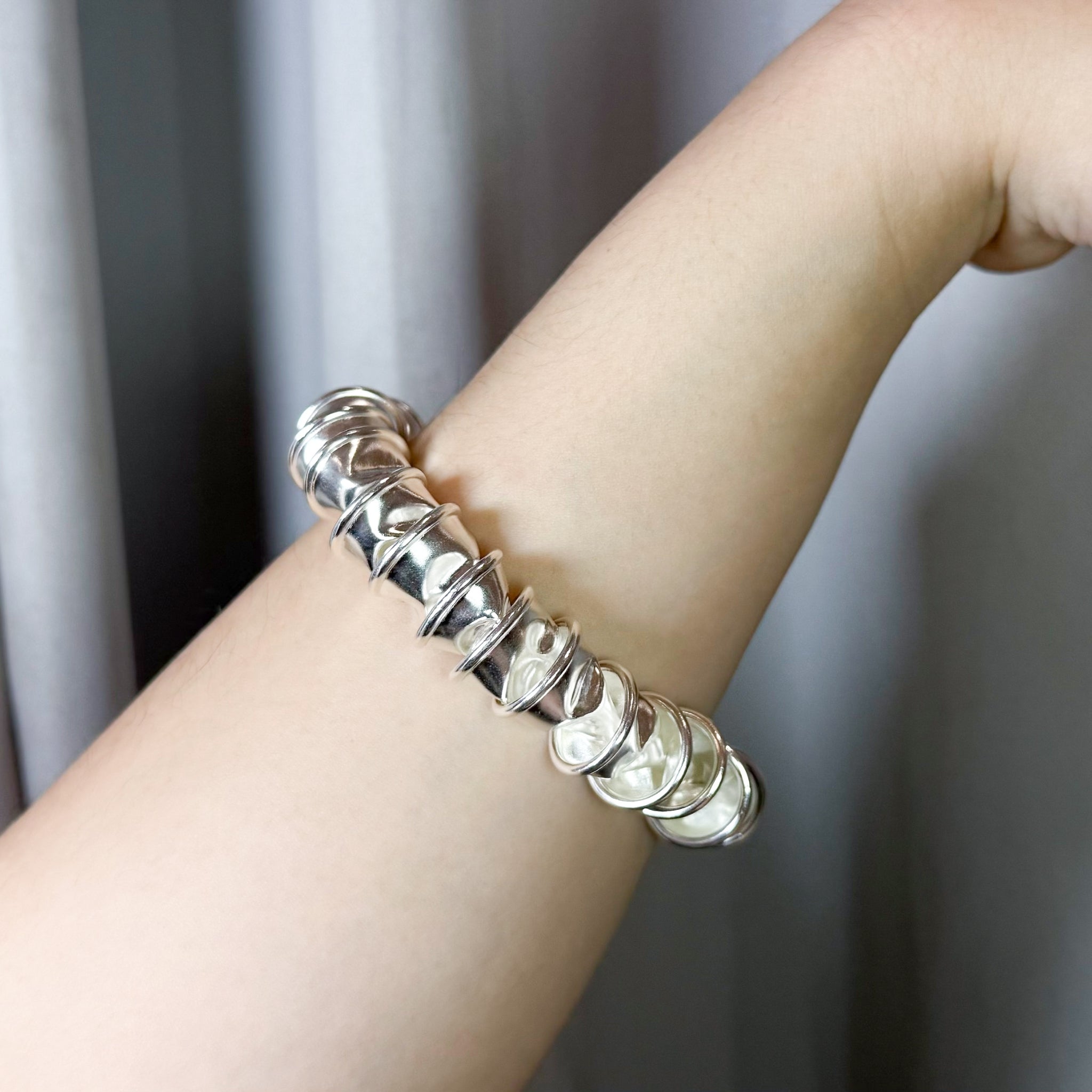 Trophy Bracelet Cast in Sterling Silver