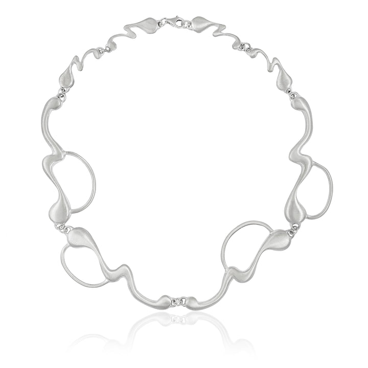 Fluid Necklace Cast in Sterling Silver