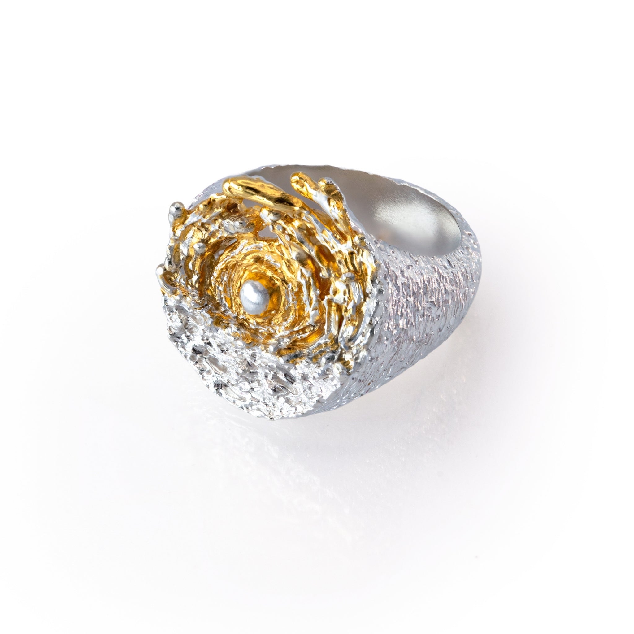 18ct Gold Vermeil Dawn at Sea Cast Ring