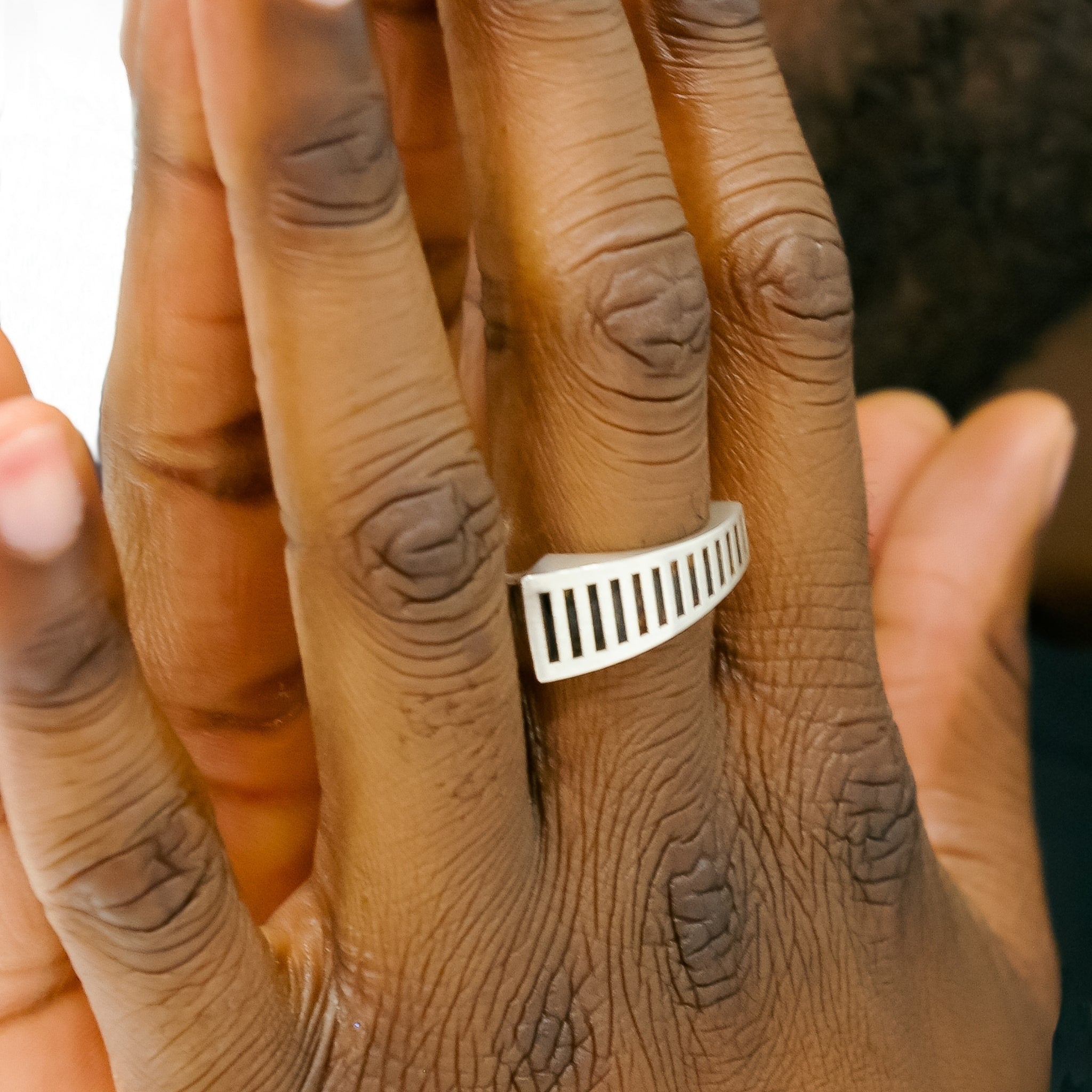 Bio Mech CAD Ring Cast in Solid Sterling Silver