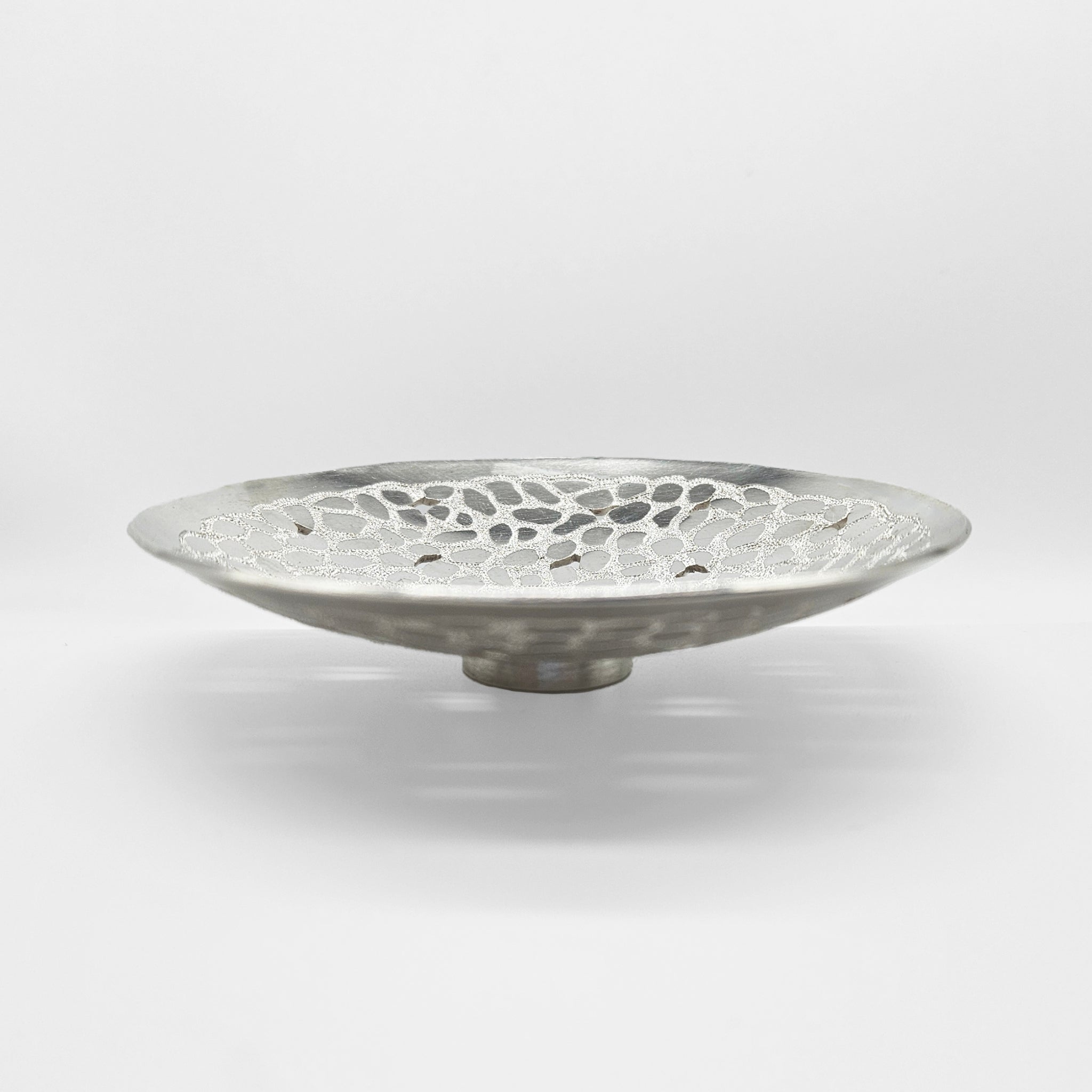 Hand Engraved Sterling Silver Llwybr Llechi Dish