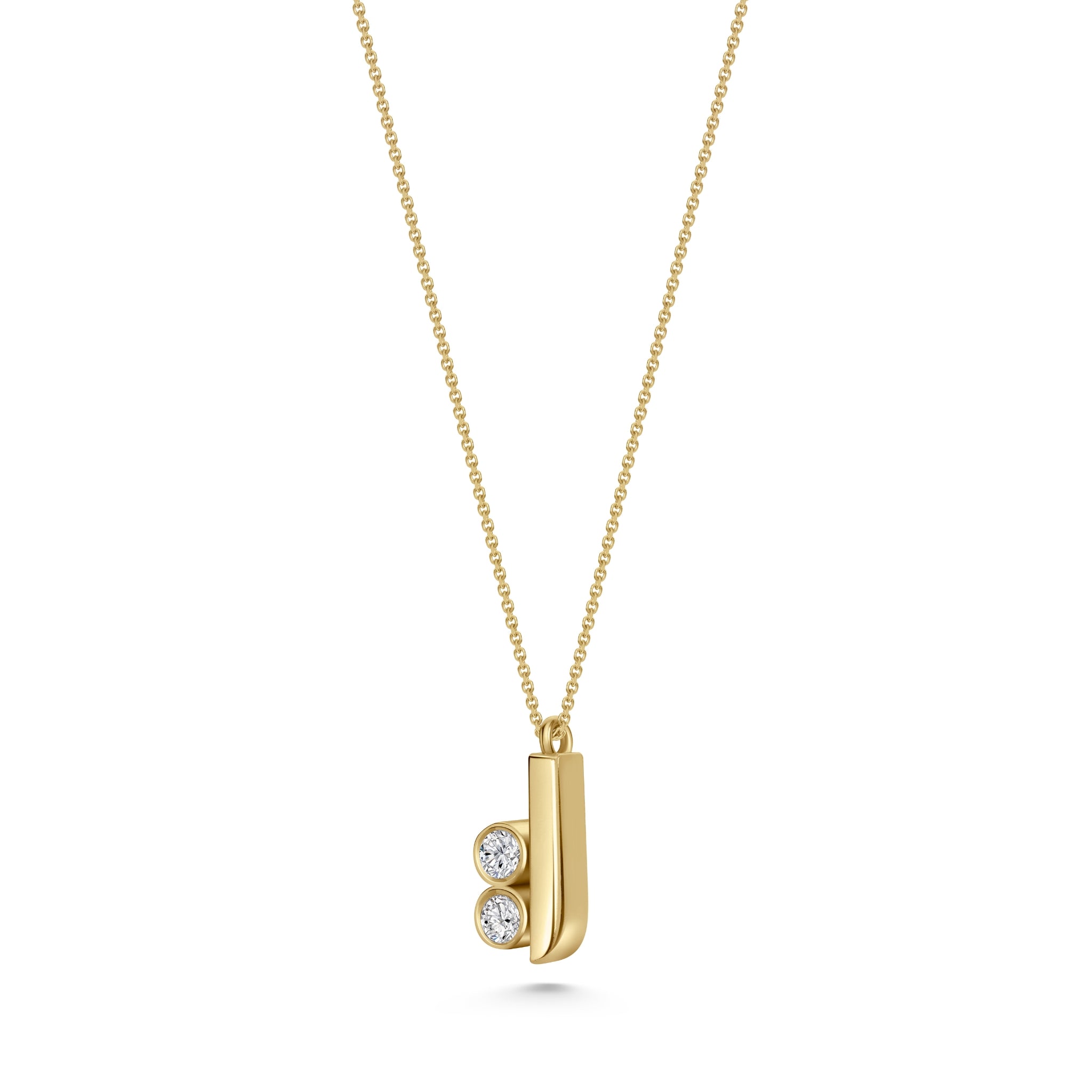 Grace Pendant Necklace in 18ct Gold and Diamonds