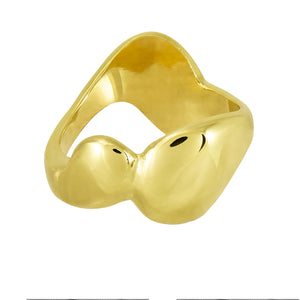 In Flow Ring Sterling Silver & 18ct Gold Vermeil