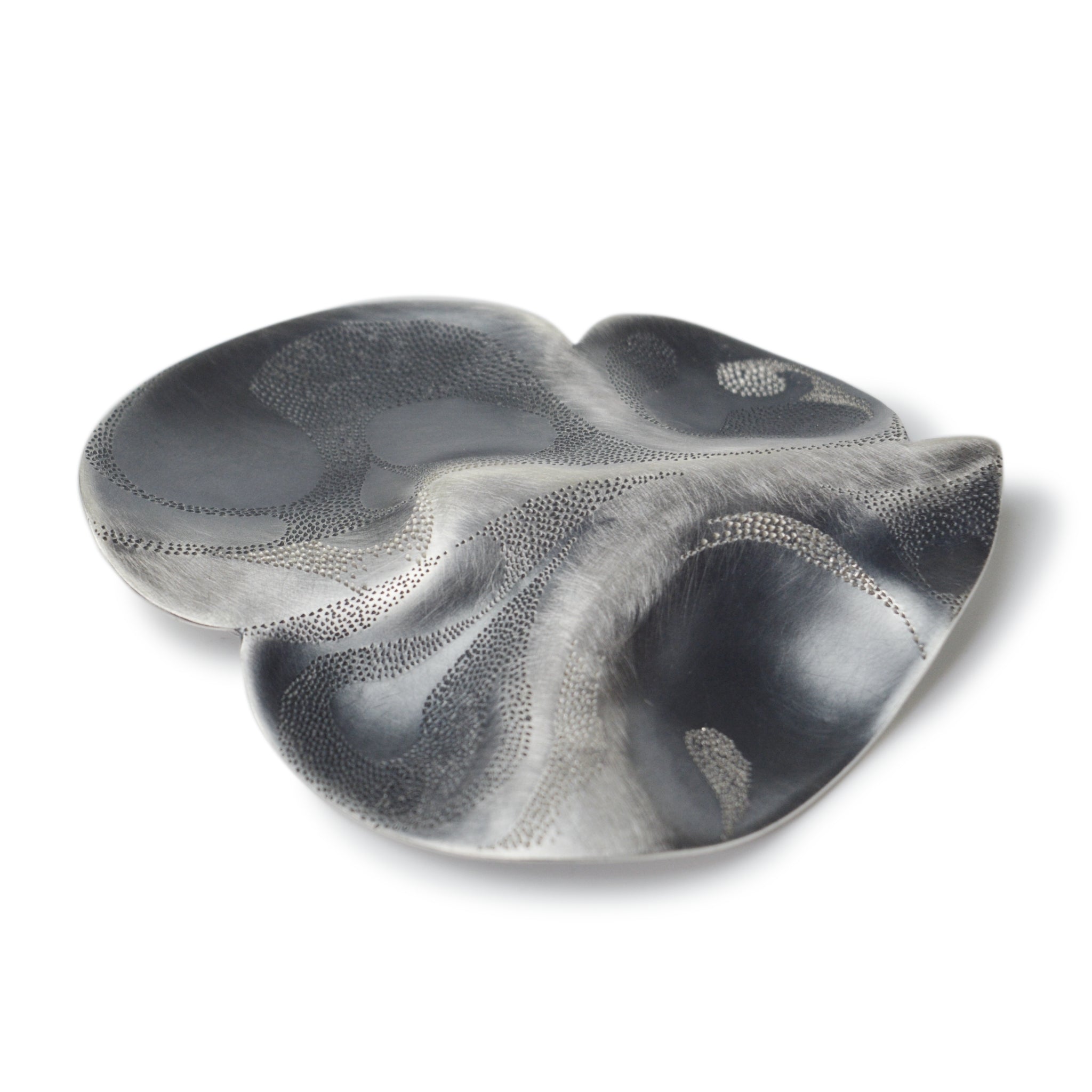 Clavicle Brooch Press Formed and Forged in Silver