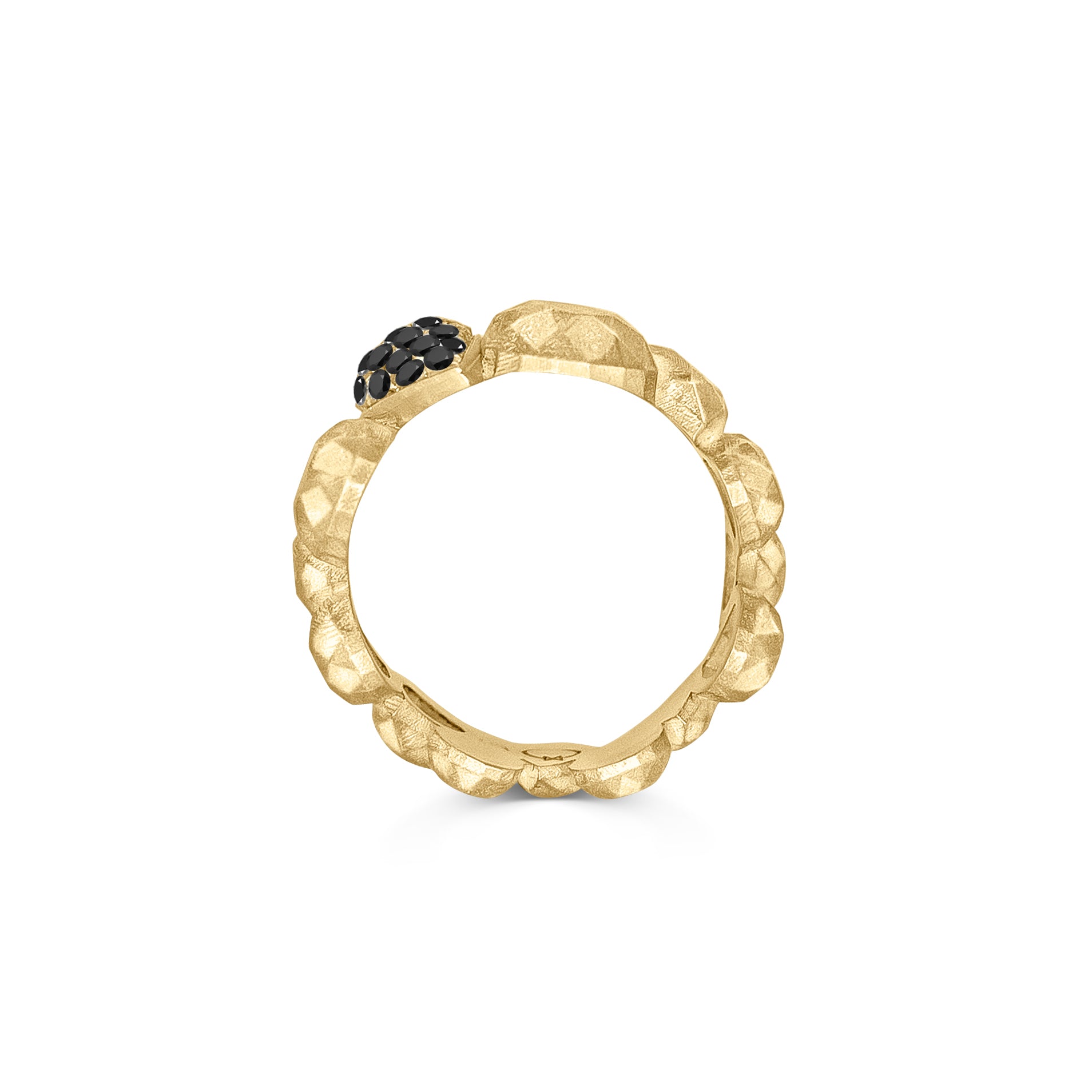 Pepita Cluster Ring in Silver and White Diamond Pavé