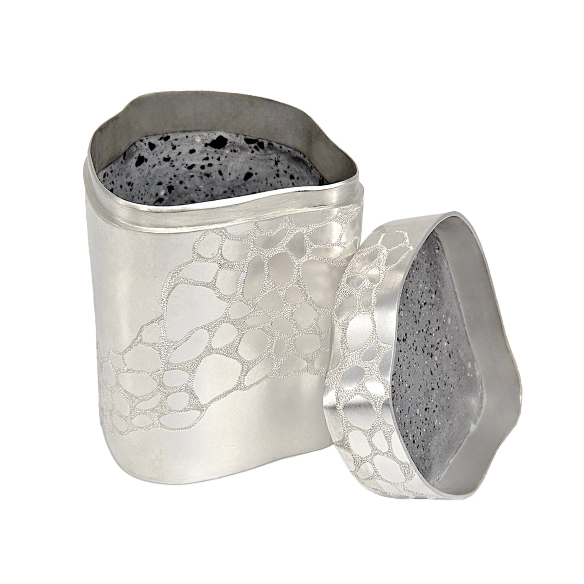 Silver Hand Formed and Engraved Llwybr Llechi Box