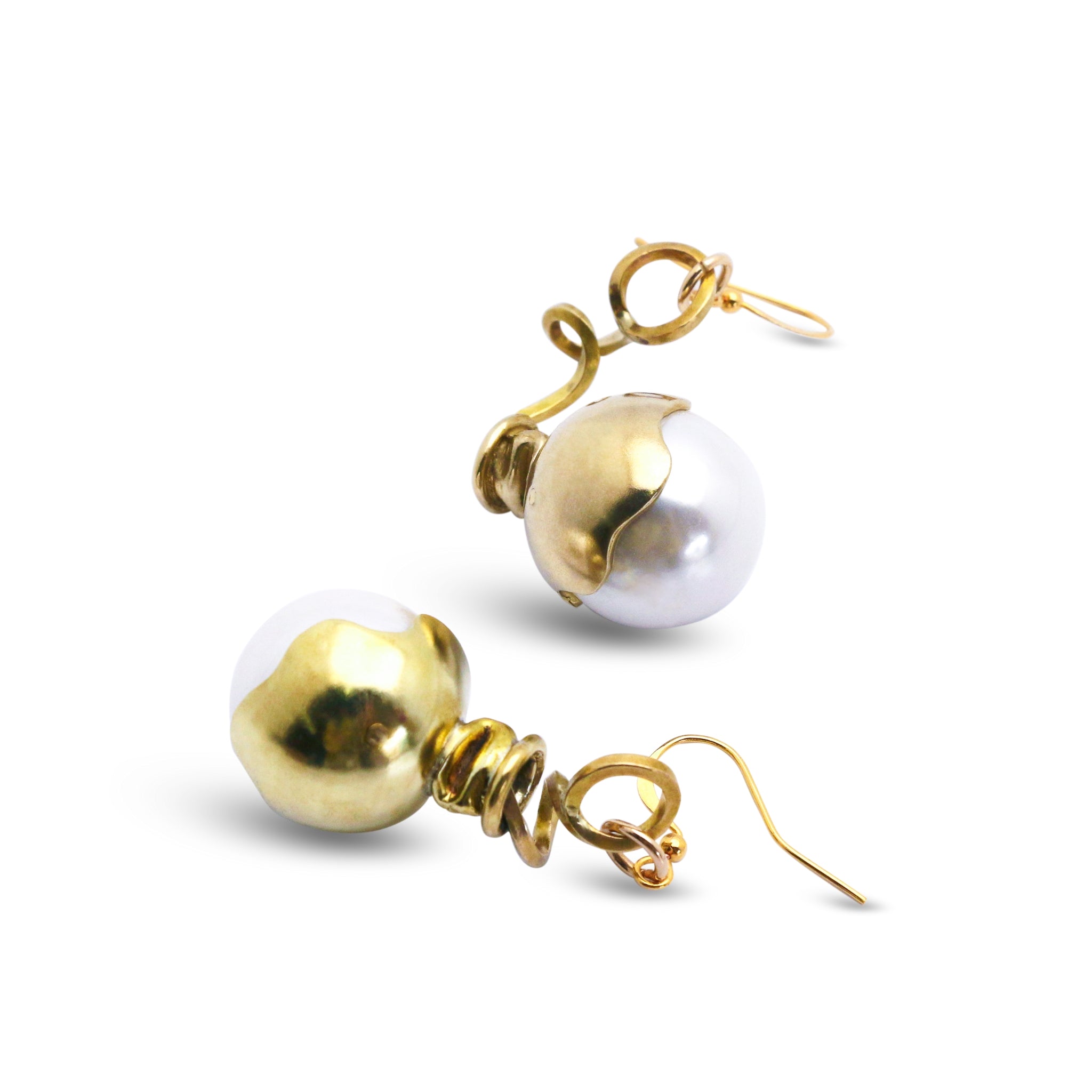Balloon Monster Earrings in 18ct Gold-Plated Brass