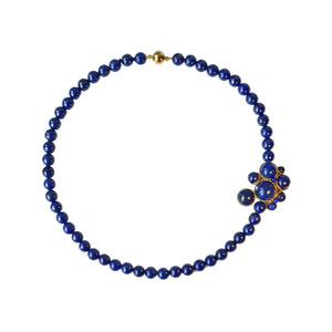 Cluster Choker in Gold Vermeil and Lapis Lazuli