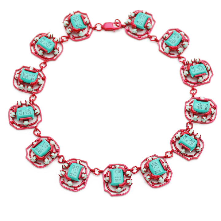 Mind Maze Necklace with E-Waste elements & Silver