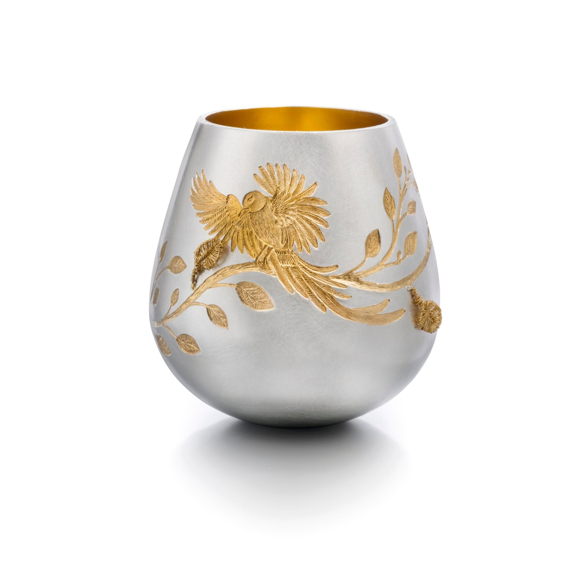 Gilded Britannia Silver Echoes of Joy I Beaker