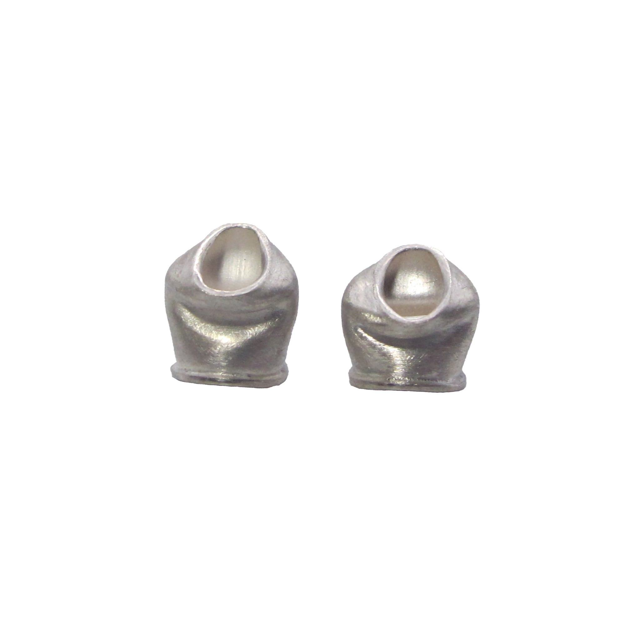 Sculptural Pierced Sterling Silver RC4 Earrings