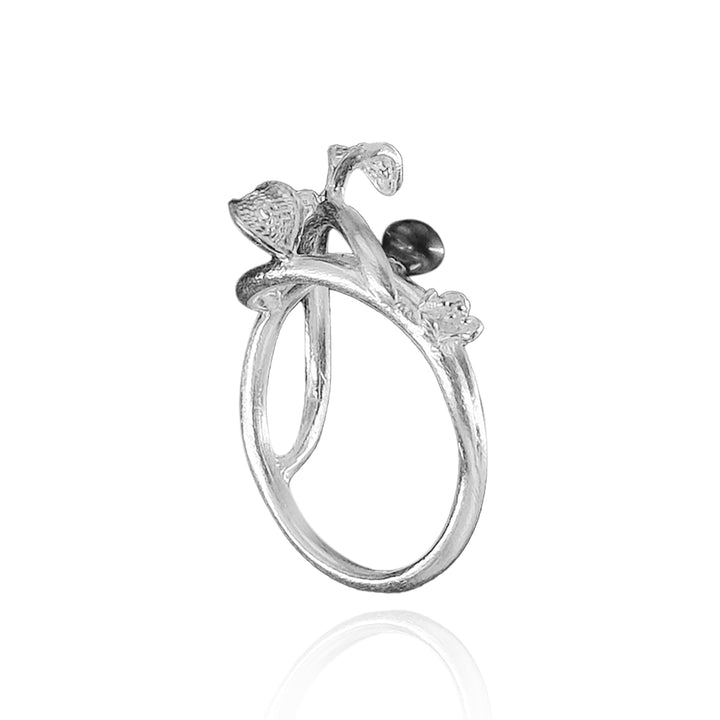 Sambucus Tangled Filigree Recycled Silver Ring