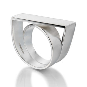 Path Ring Crafted from Solid Sterling Silver