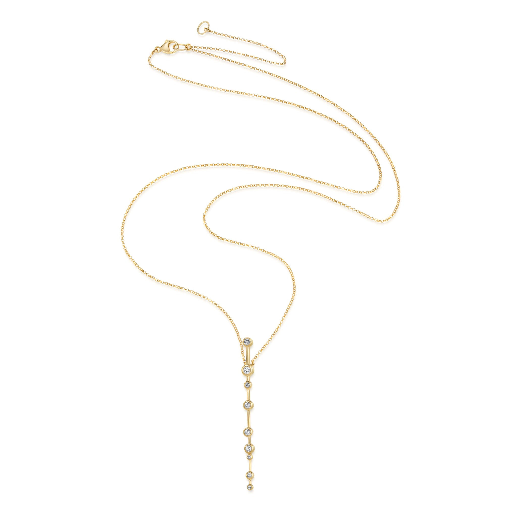 Ray 18ct White Gold and Diamond Pendant Necklace