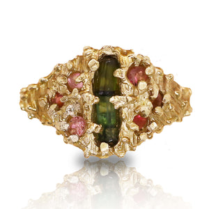 The Nella Ring Set with Tourmaline Stones