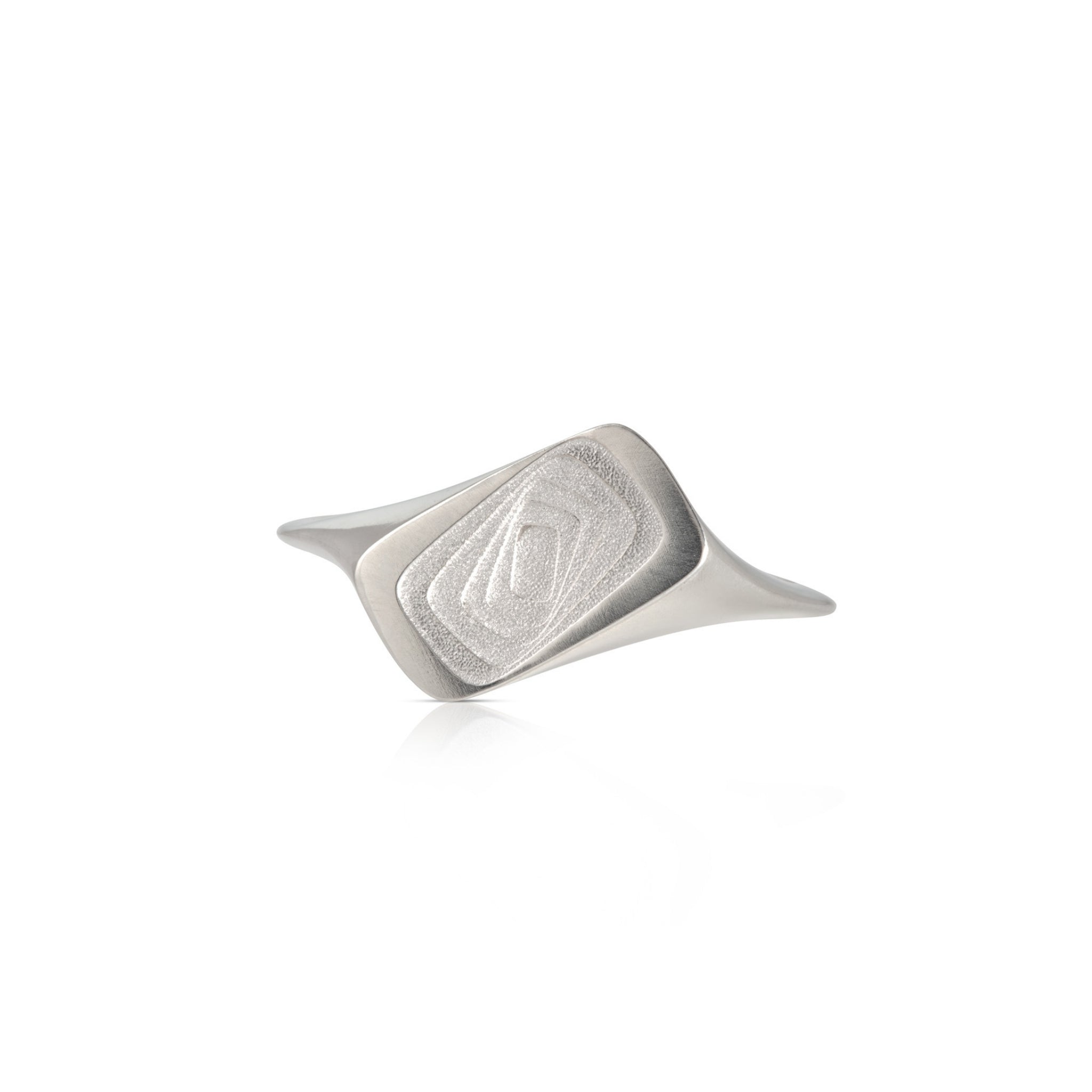 Twisty Ring Hand-Cast in Sterling Silver