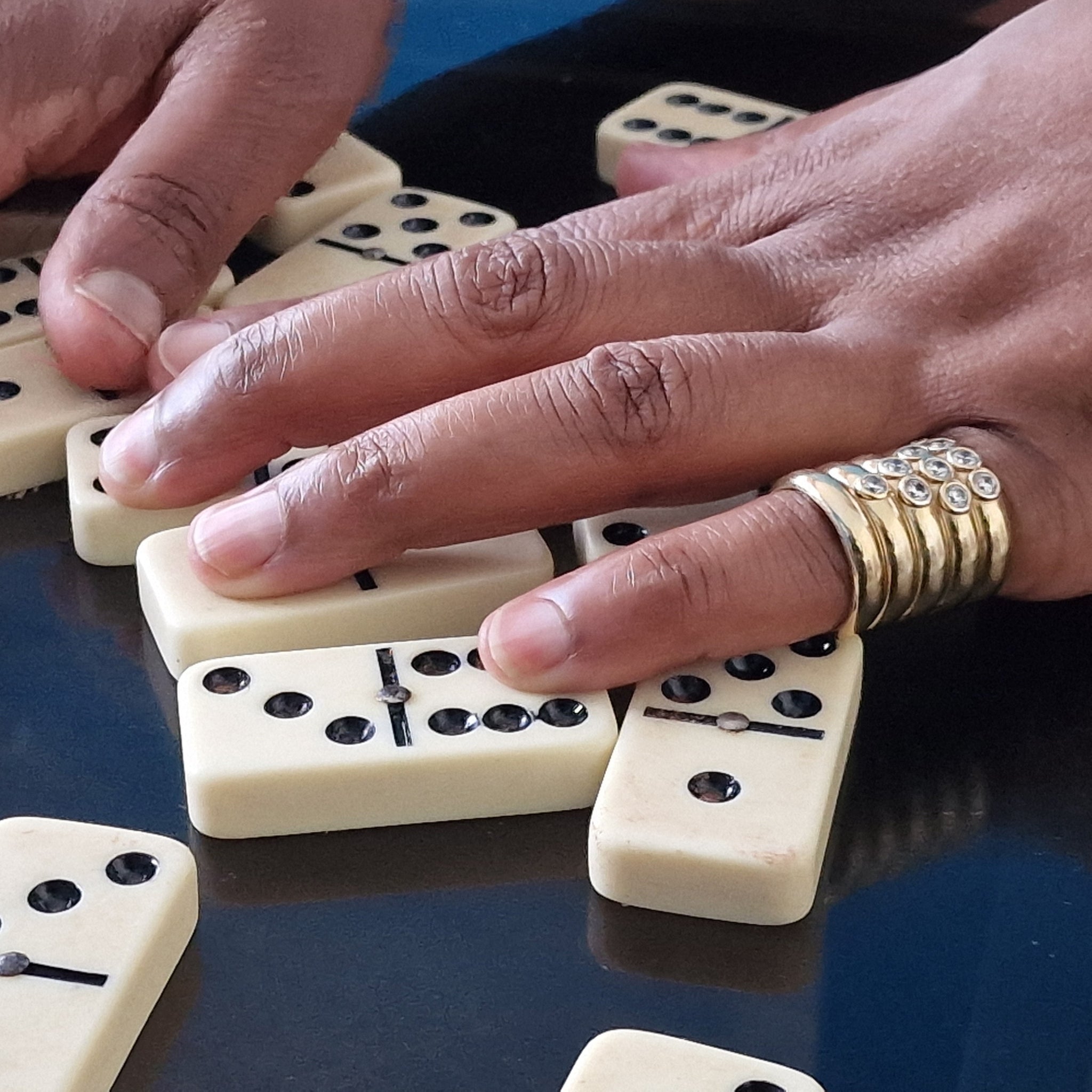 Nia Stacking Rings with Diamonds in 14ct Gold