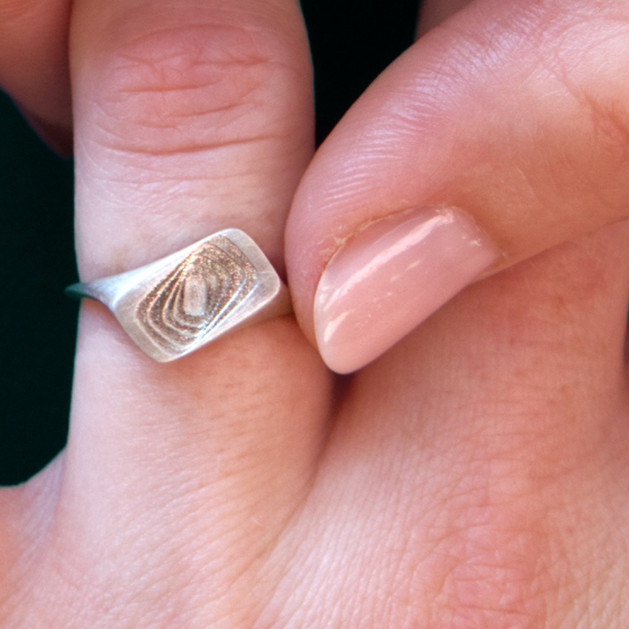 Twisty Ring Hand-Cast in Sterling Silver