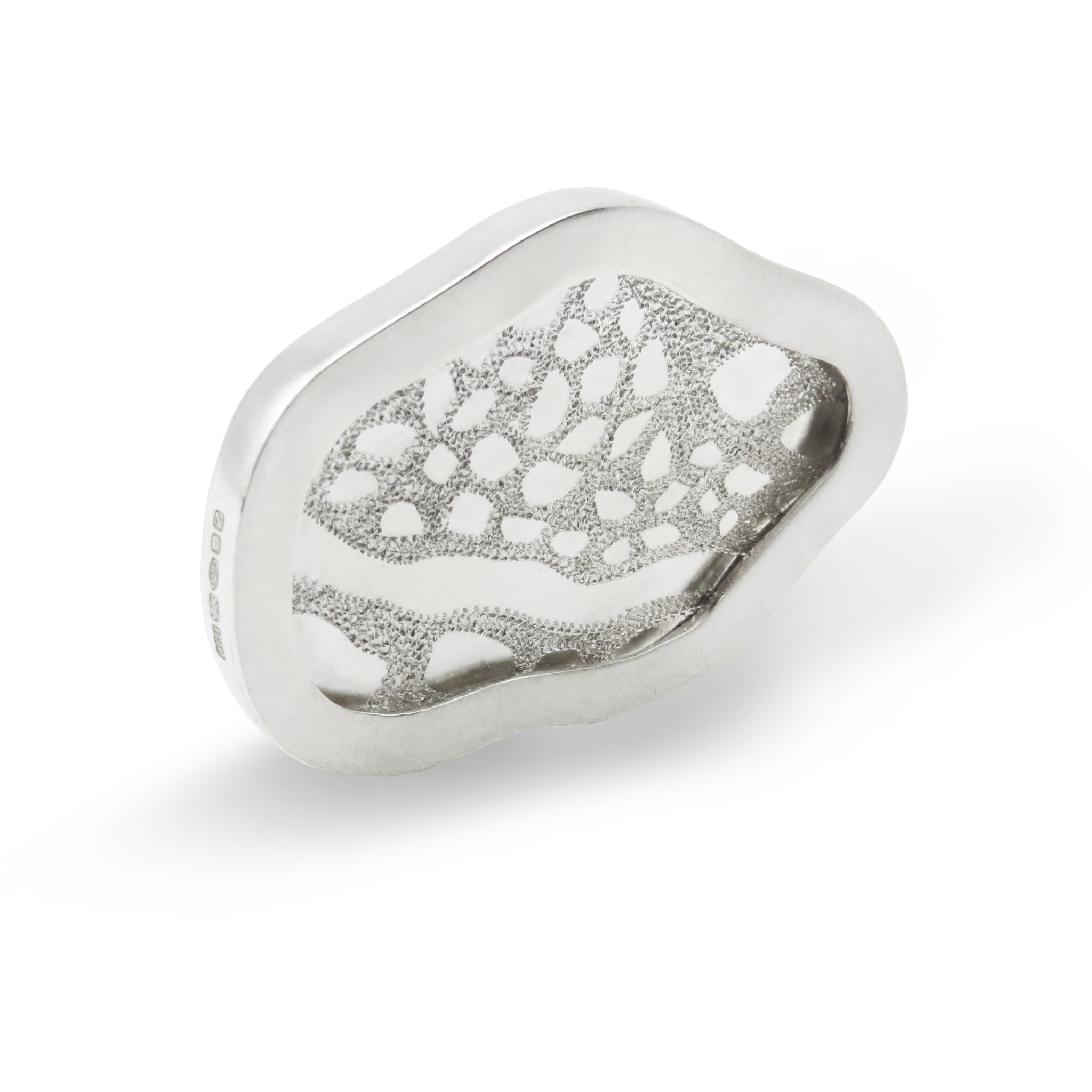 Sterling Silver Hand-Engraved Llwybr Llechi Brooch