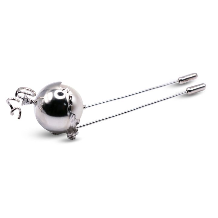 Sterling Silver Balloon Monster Pin with Pearl
