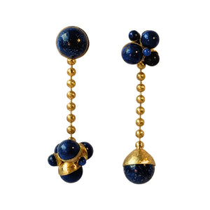 Lapis Vice Versa Drop Earrings in Gold Vermeil