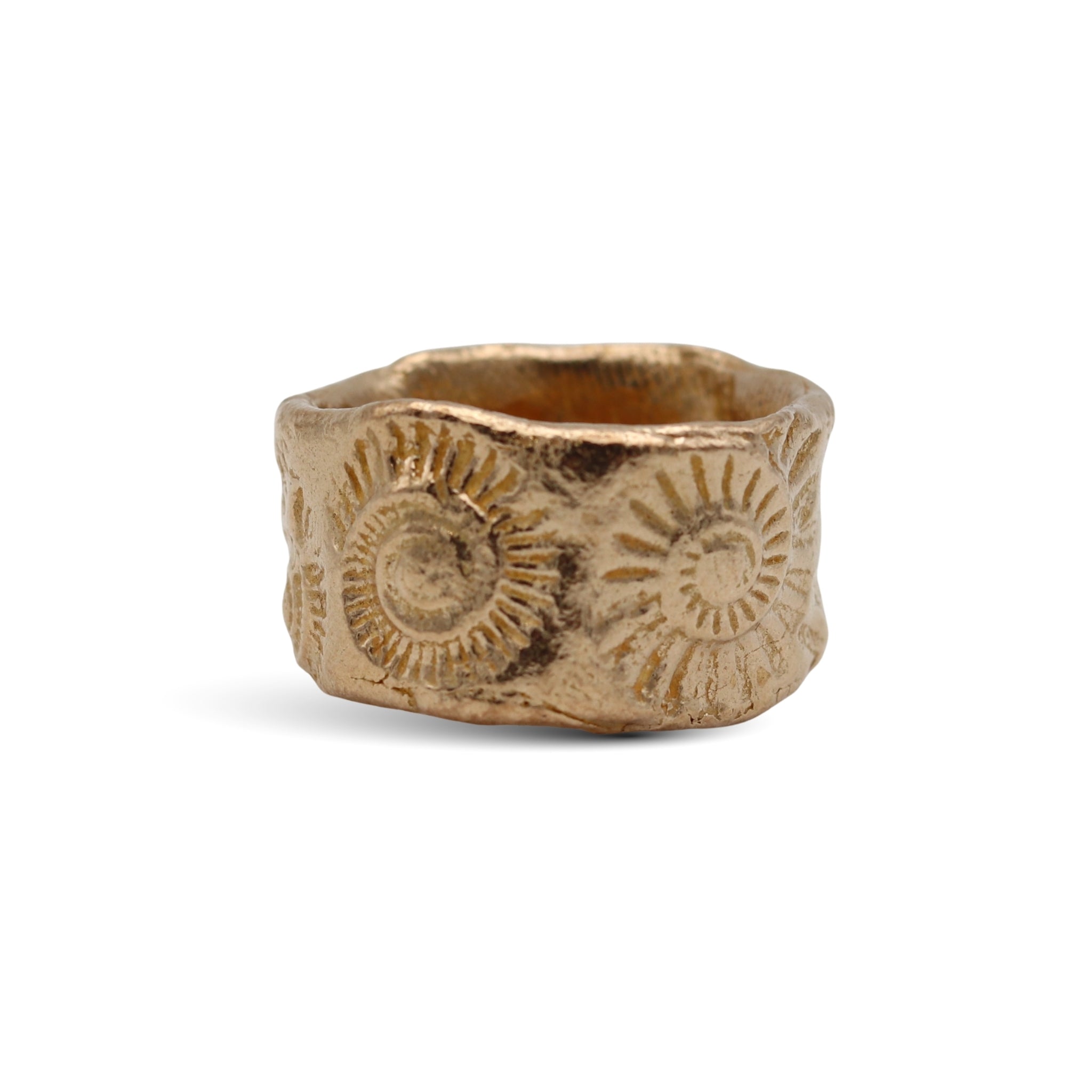Nautilus Ring Hand-Modelled and Cast in Bronze