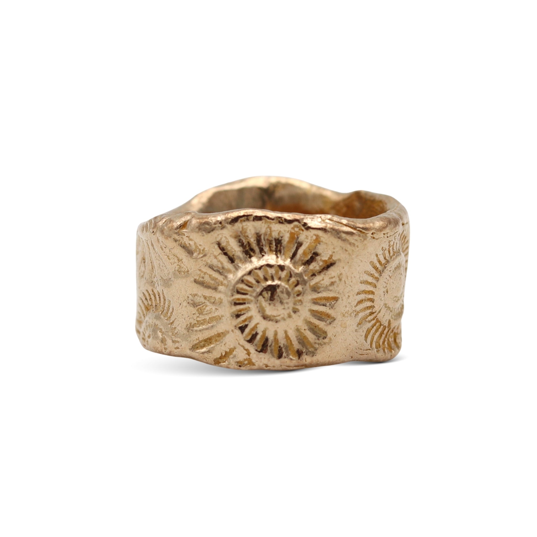 Nautilus Ring Hand-Modelled and Cast in Bronze