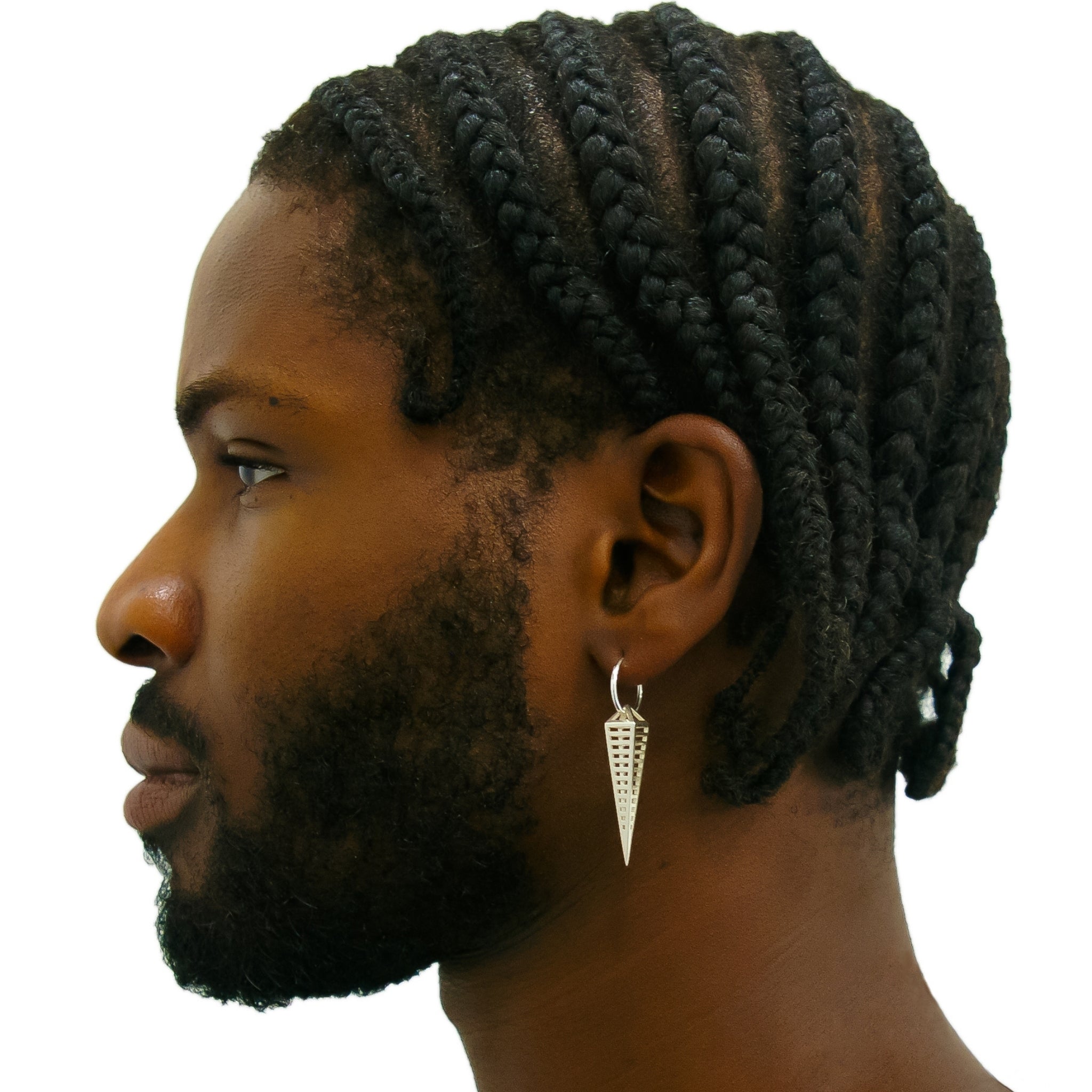 Sterling Silver CAD Modelled Bio Mech Earrings