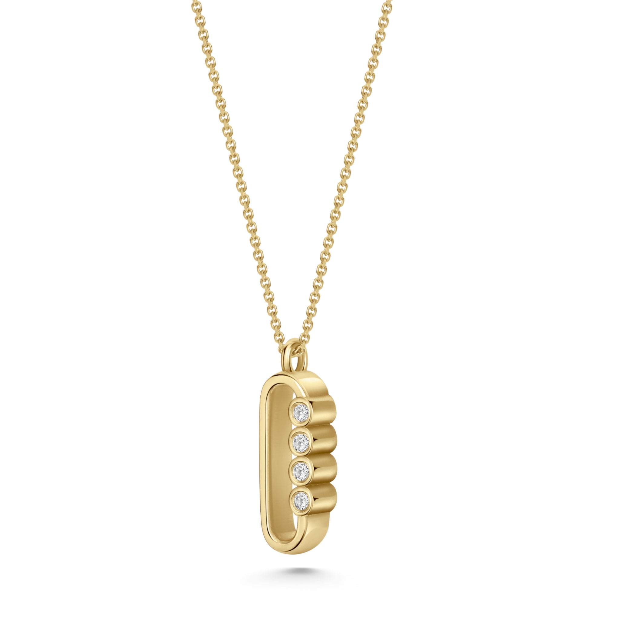 18ct Yellow Gold and Diamond Nina Pendant Necklace
