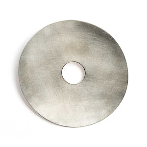 Sterling Silver Textured Disc Brooch