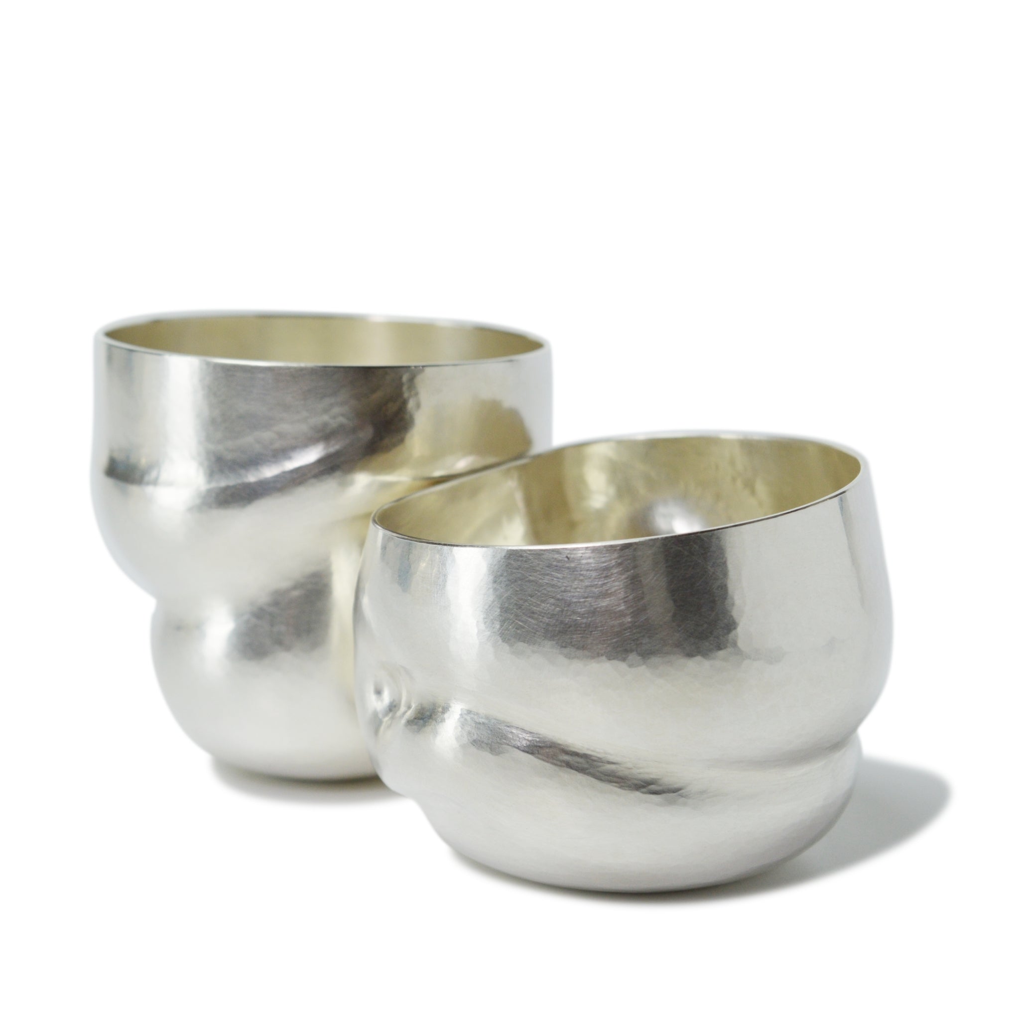 Nestling Tumbler Pair Raised in Britannia Silver