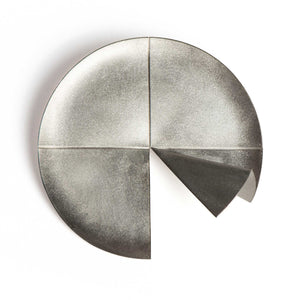 Cut-Fold Recycled Sterling Silver Brooch