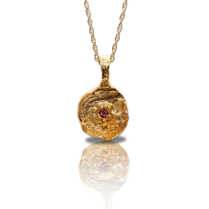 The Circulus Sunken Pink Tourmaline Amulet