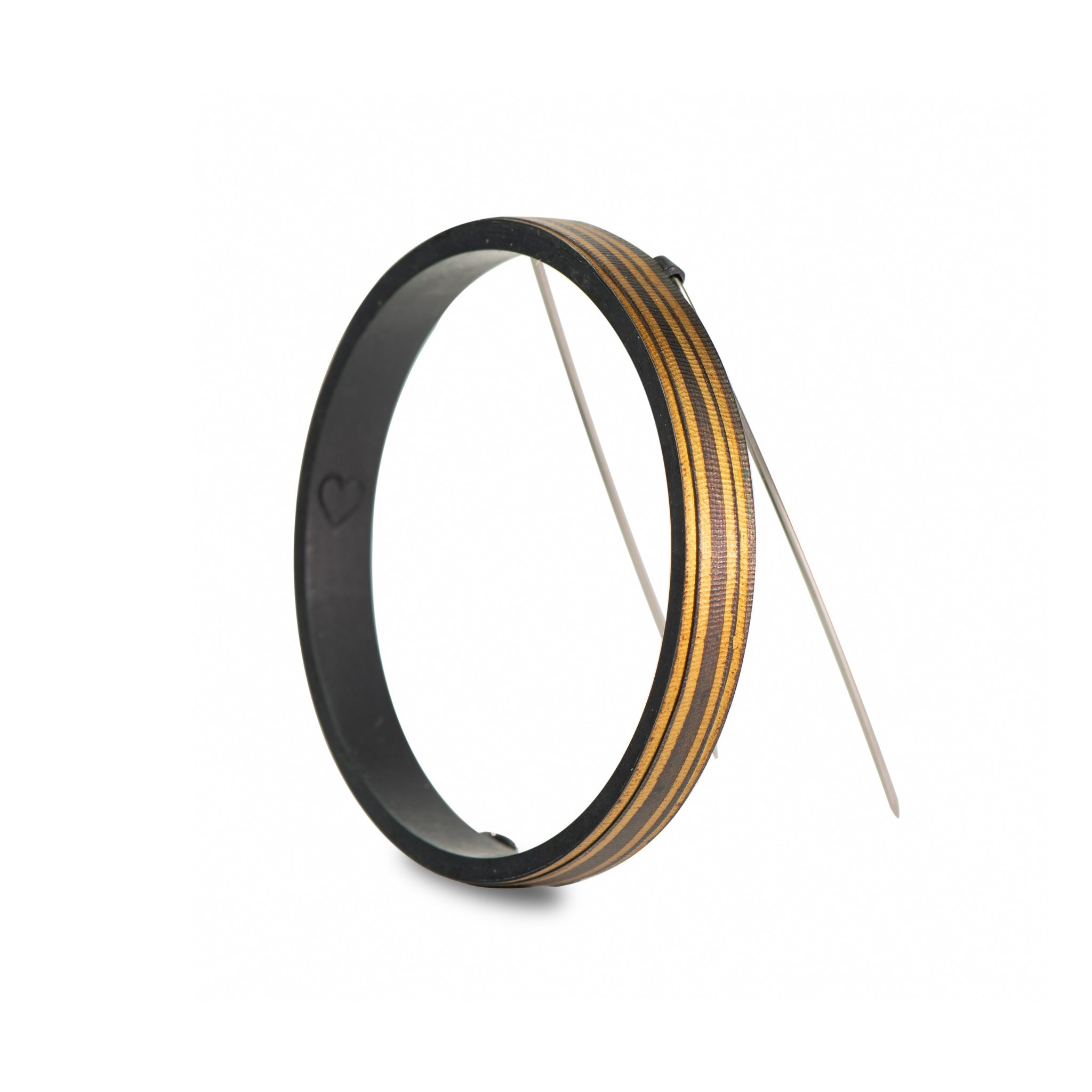 24ct Gold Foil Recycled Silver Transcendence Brooch