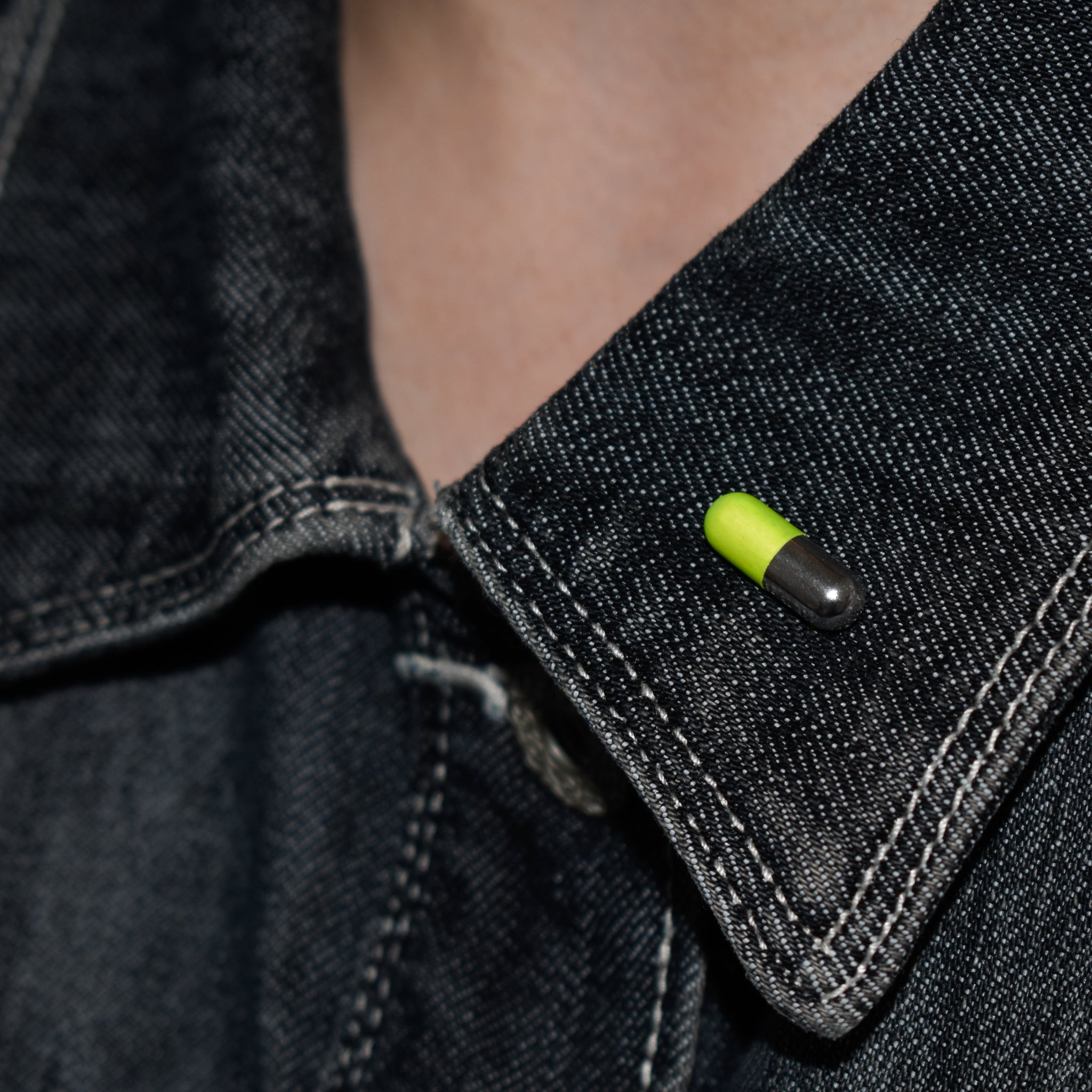 Yellow Pill Repeat Prescription Pin in Silver