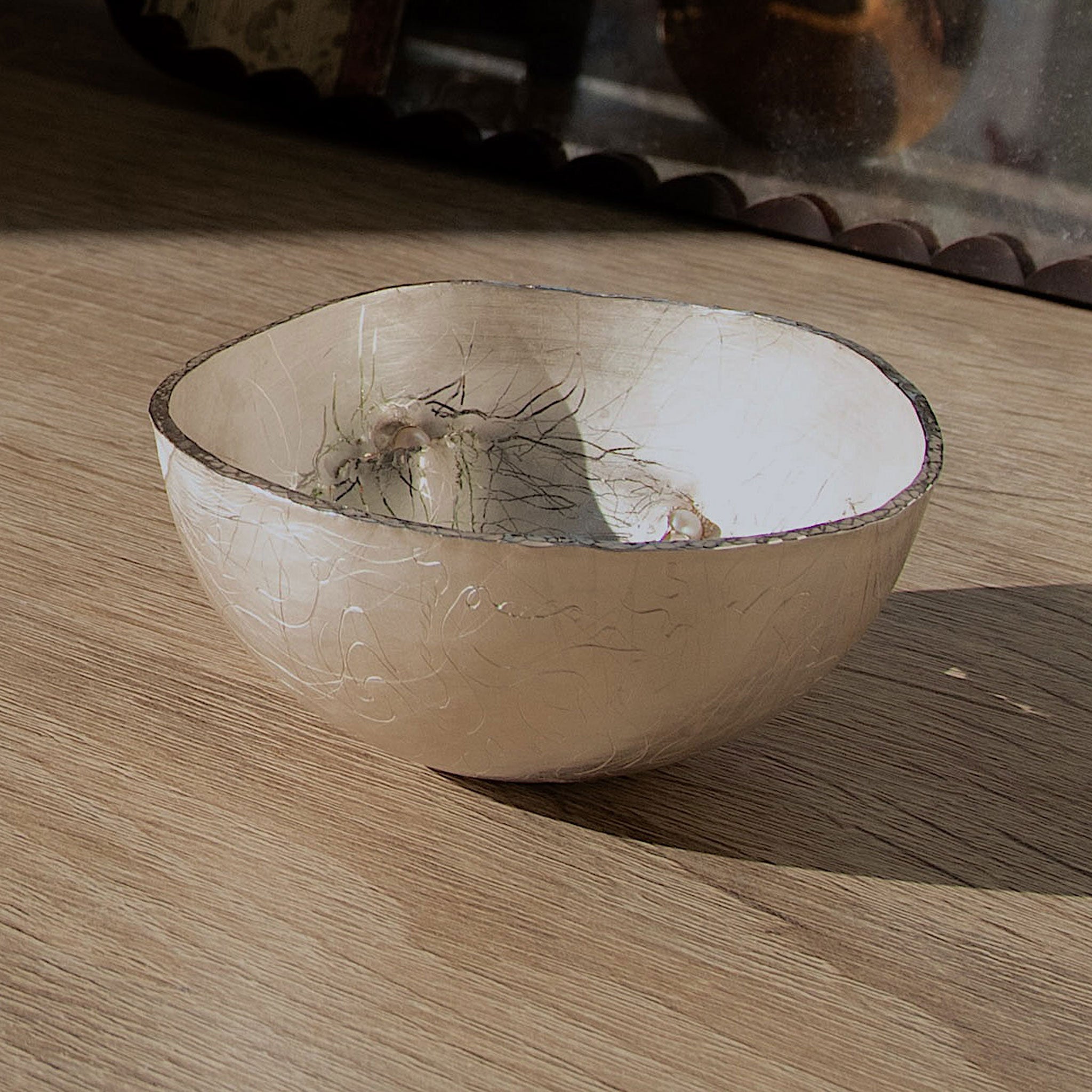 The Pearly Whisper Engraved Britannia Silver Bowl