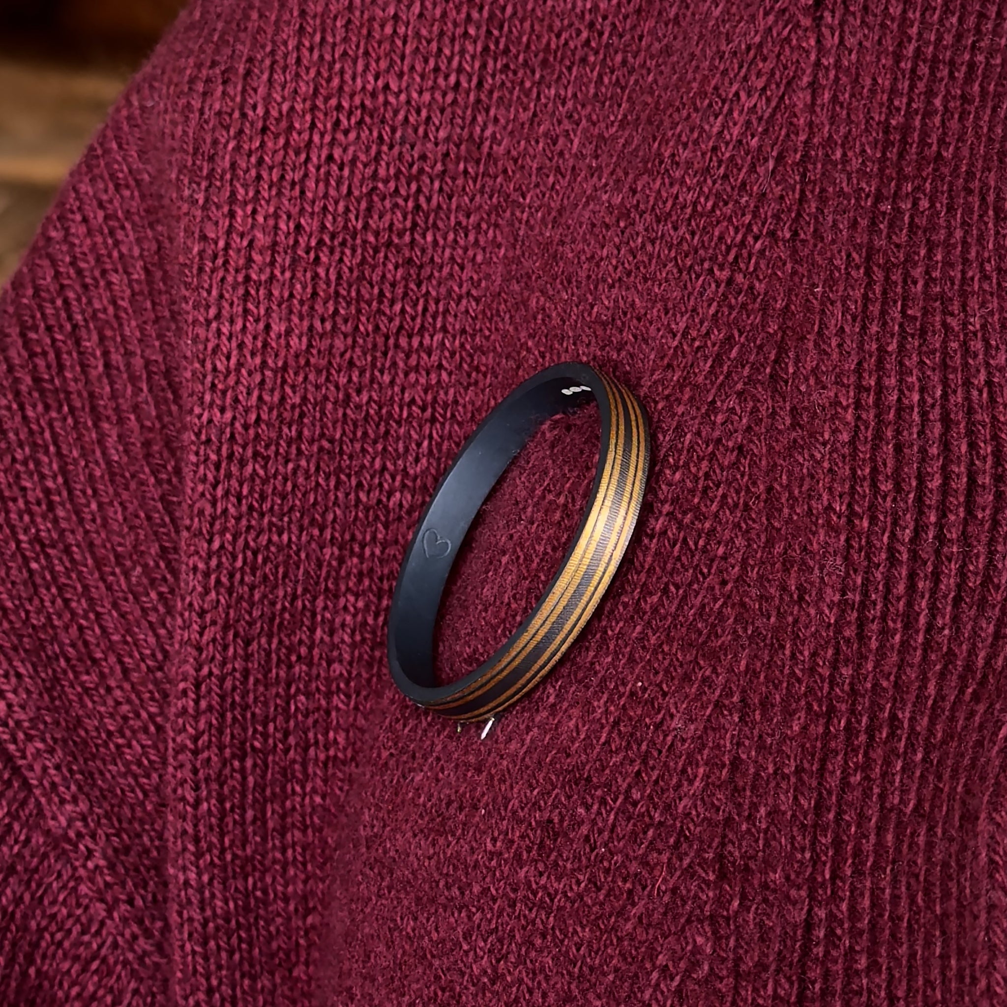 24ct Gold Foil Recycled Silver Transcendence Brooch